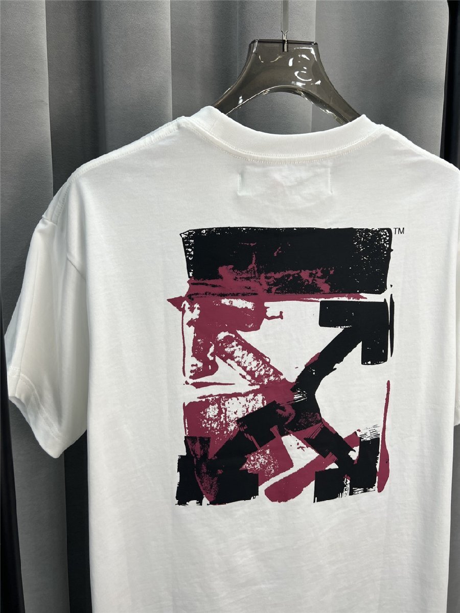 ★Off-White★（オフホワイト） ARROW PRINT T SHIRT★Tシャツ★半袖 ホワイト カットソー カジュアル Lサイズの画像8