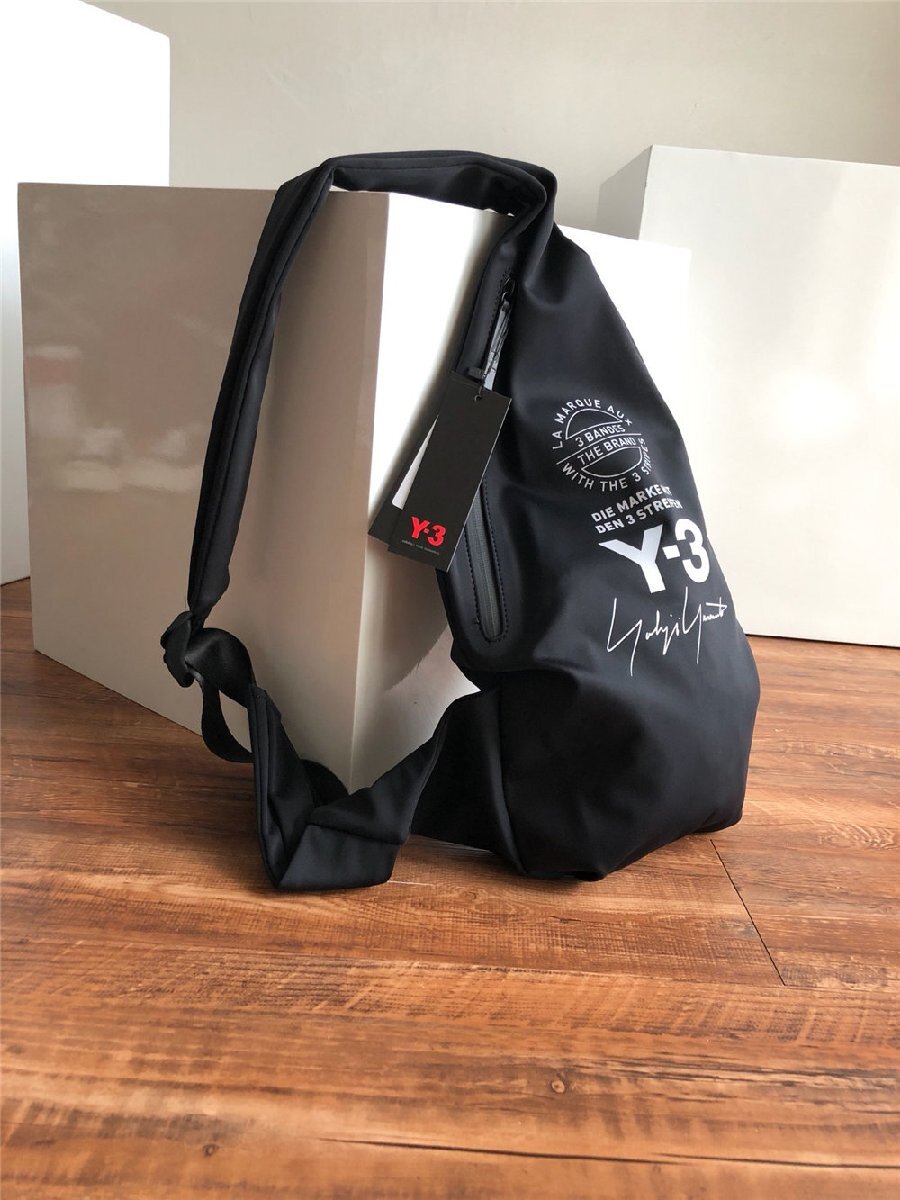 Y-3(wa chair Lee ) shoulder .. bag black Logo shoulder bag sport bag unisex 