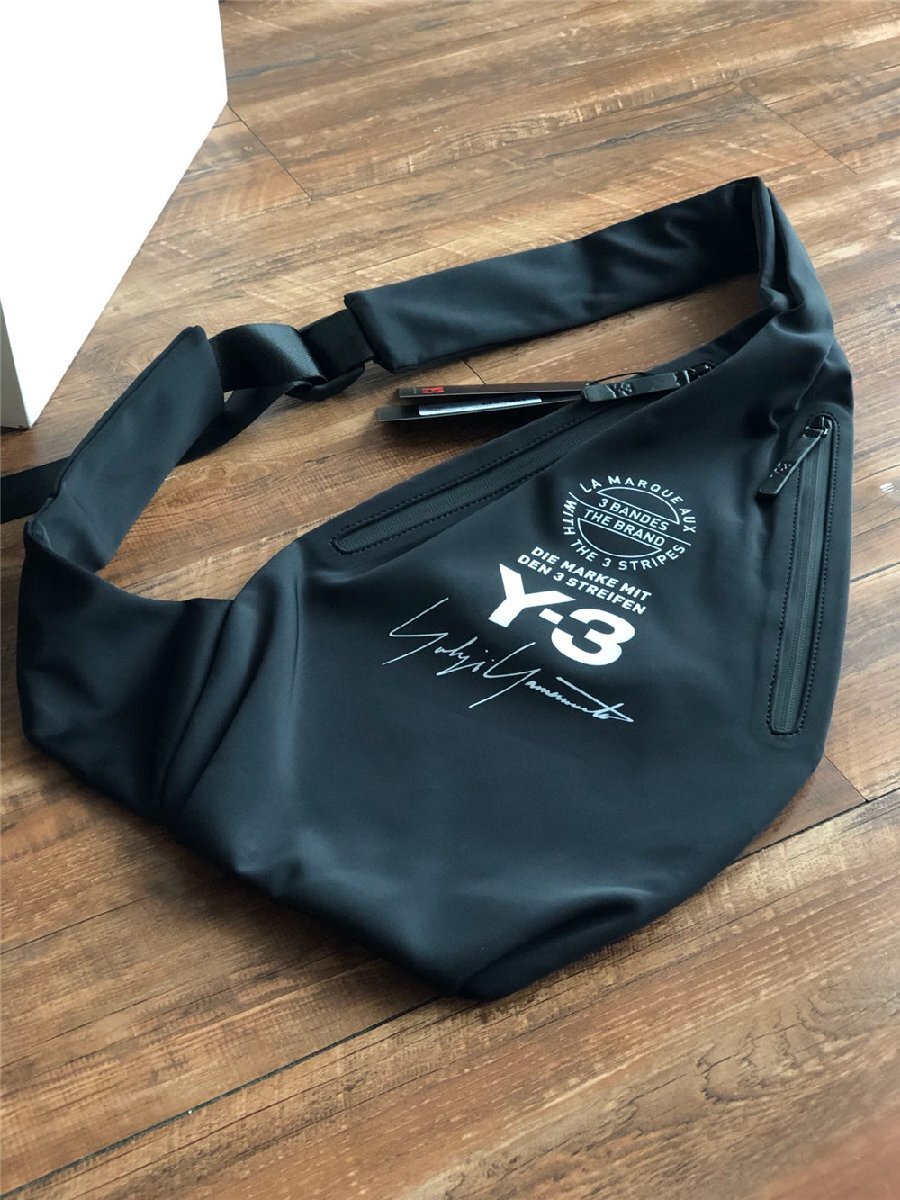 Y-3(wa стул Lee ) плечо .. сумка чёрный Logo сумка на плечо спорт сумка унисекс 