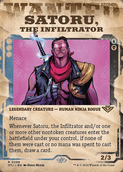 MTG ■金/英語版■(230)《潜入者、悟/Satoru, the Infiltrator》▲ショーケース▲ サンダージャンクション OTJ 金R