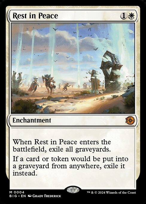 MTG ■白/英語版■(004)《安らかなる眠り/Rest in Peace》★FOIL★ サンダージャンクション:ビッグスコア BIG 白R_画像1