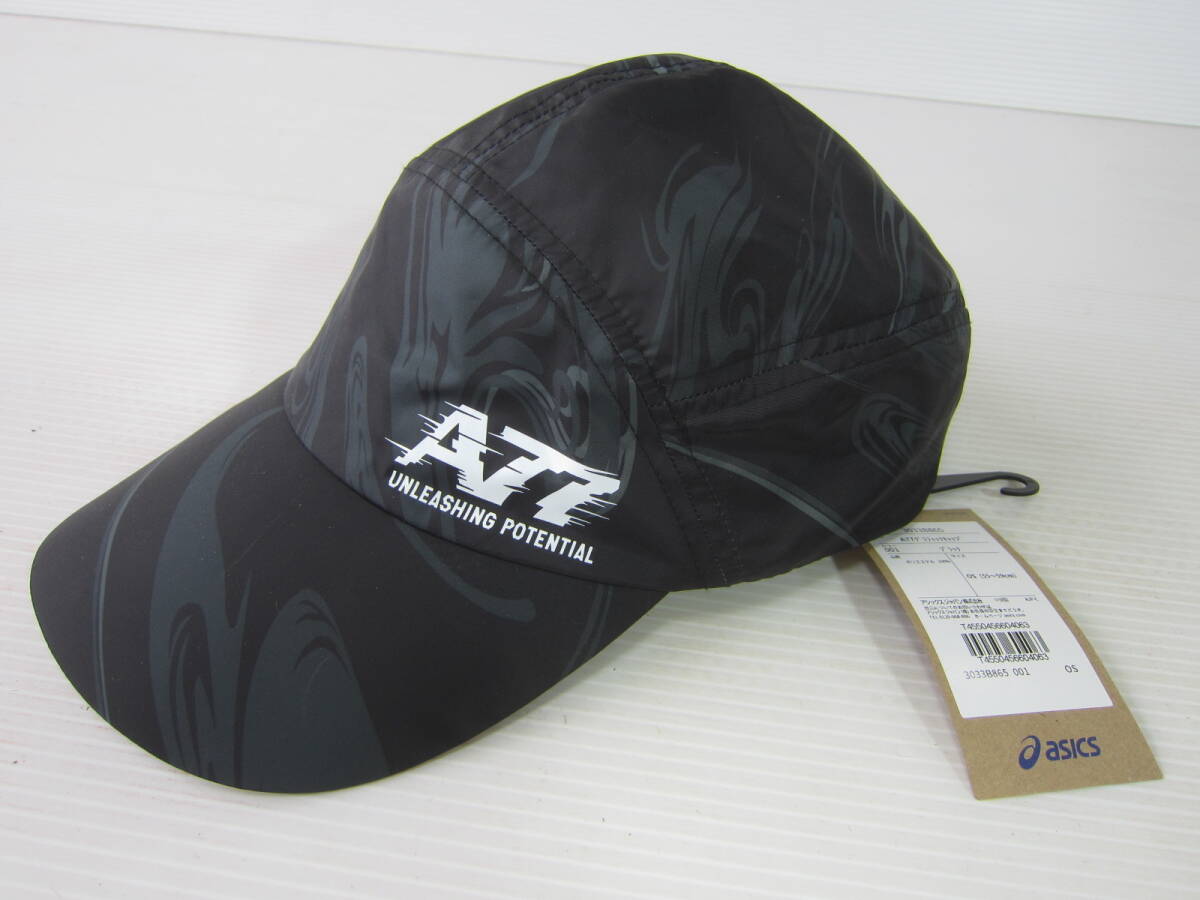  new goods * Asics asics cap free hat black black camouflage running jo silver g walking sport Golf tennis / M visor L