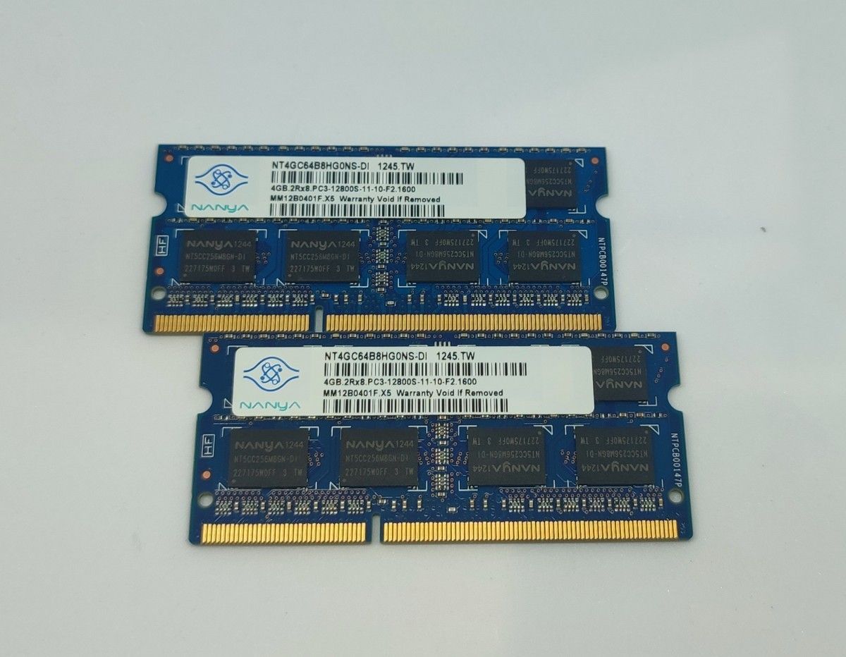 NANYA DDR3 メモリ 4GB 2枚セット 計8GB  PC3-12800S