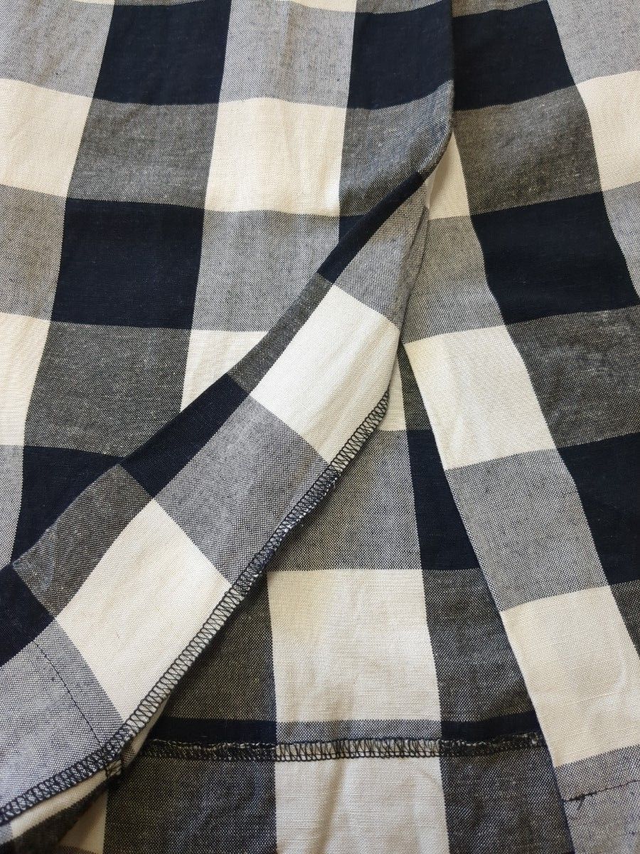 【美品】エメルリファインズ　ユナイテッドアローズ　ブロックチェック　ベルト付き　スカート　ロングスカート