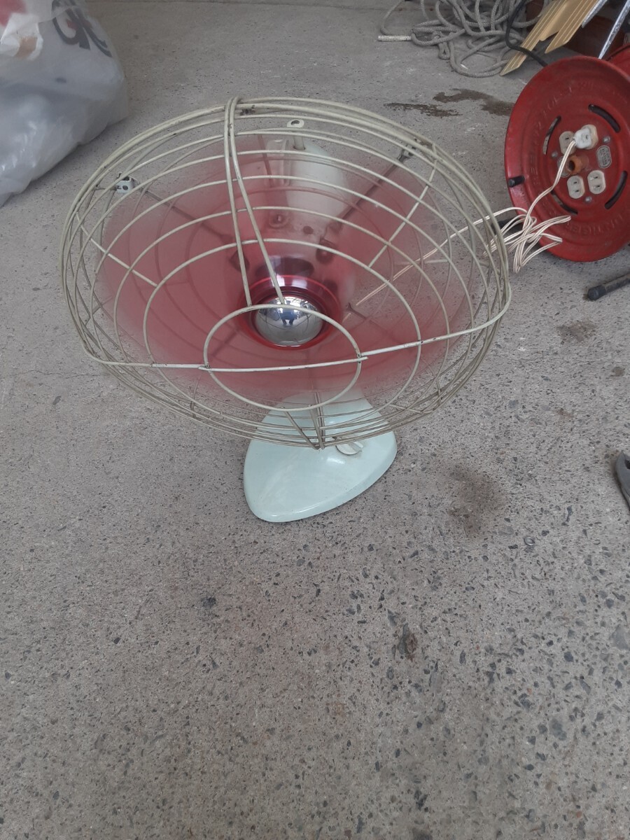 昭和 レトロ TOSHIBA 東芝 A.C. ELECTRIC FAN-DIA 扇風機 30cm_画像4