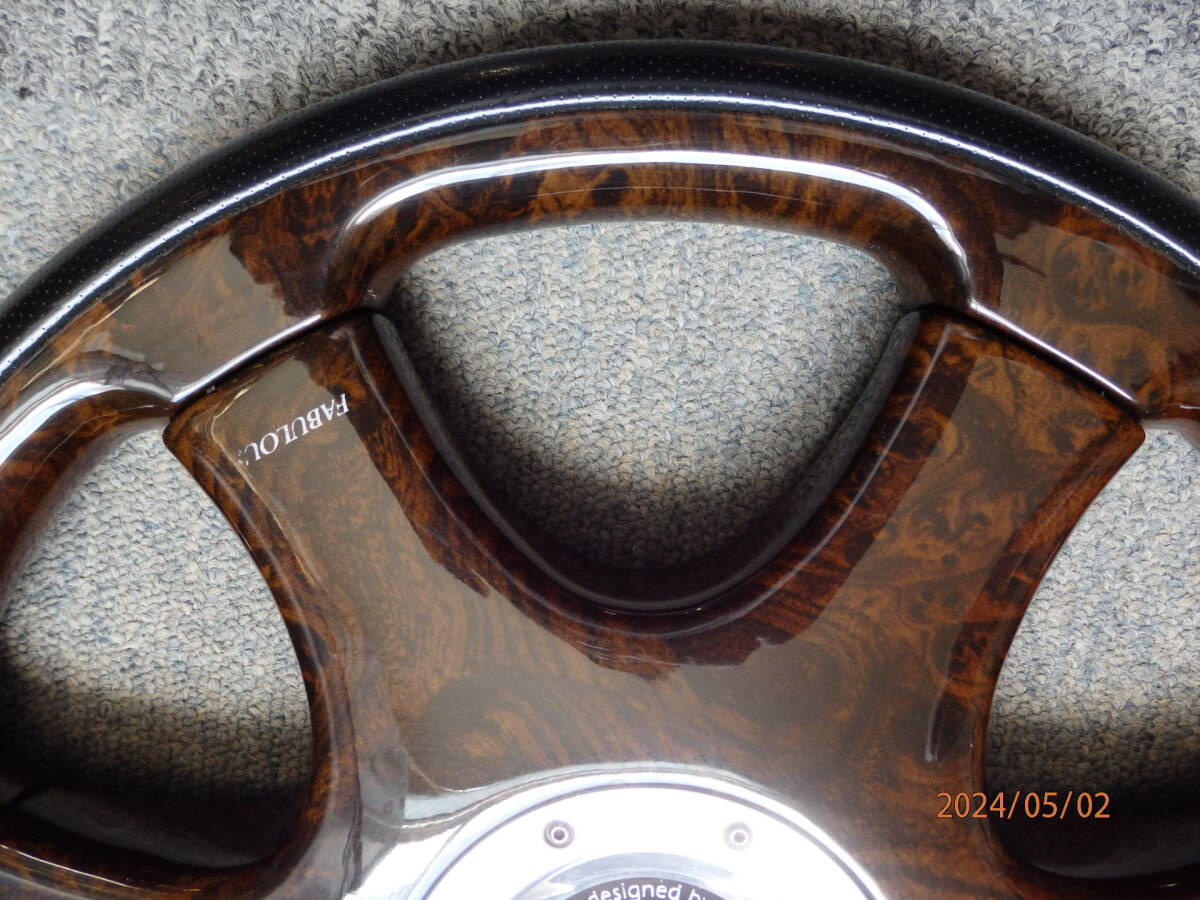FABULOUS Fabulous wood leather combination steering gear that time thing 36CM