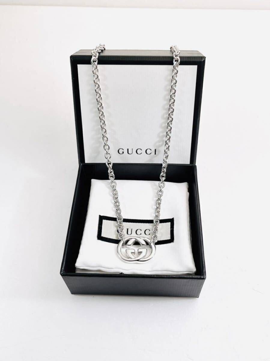 【超美品！送無】GUCCI★グッチWGロゴ ネックレス シルバー925 リング、ピアス、ブレスレット、ペンダント_画像2