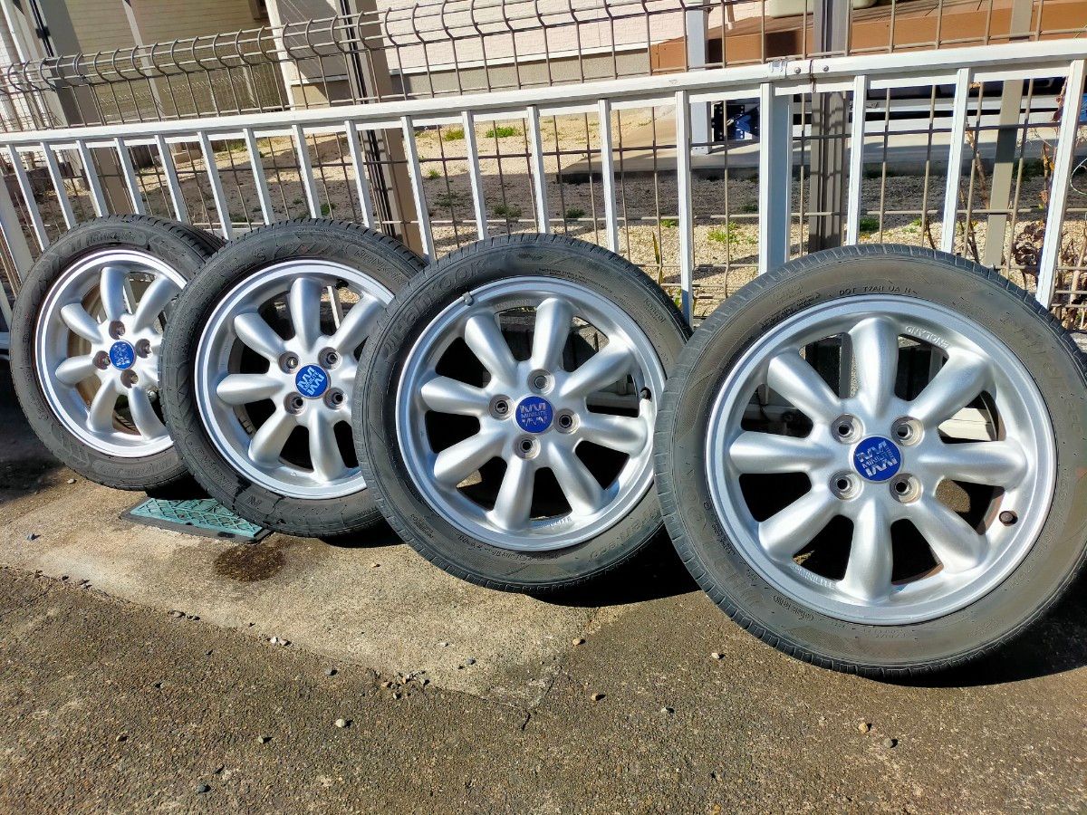 ミラジーノl650s　　純正ホイール　MINILITE　夏タイヤ付ホイール