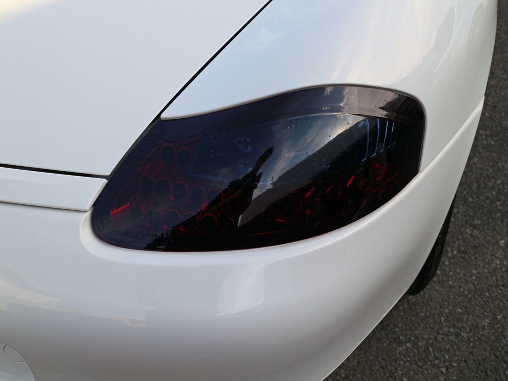 Tint+ flushing - repeated use OK Porsche Boxster 986 previous term / latter term tail lamp smoke film 