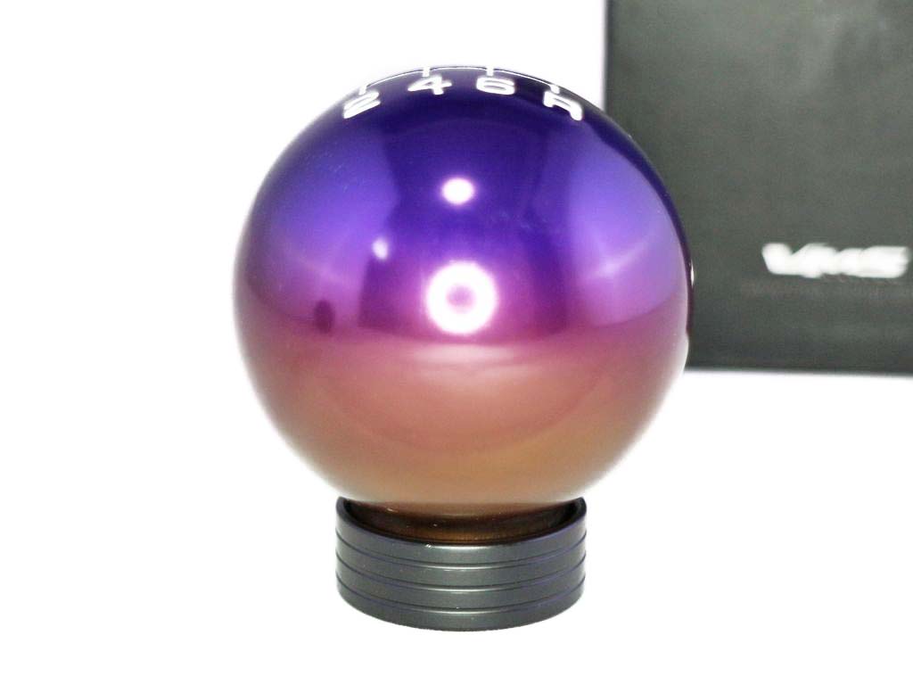 6MT VMS company round shift knob Honda car exclusive use 1.5x10 titanium style Type2