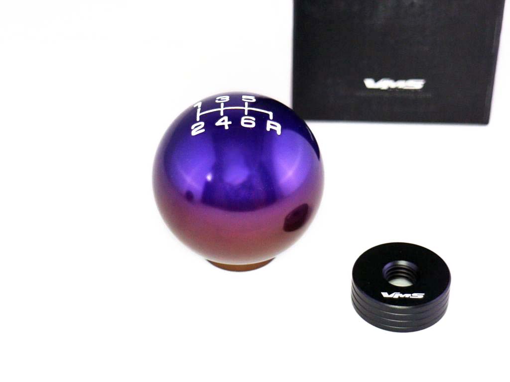 6MT VMS company round shift knob Honda car exclusive use 1.5x10 titanium style Type2