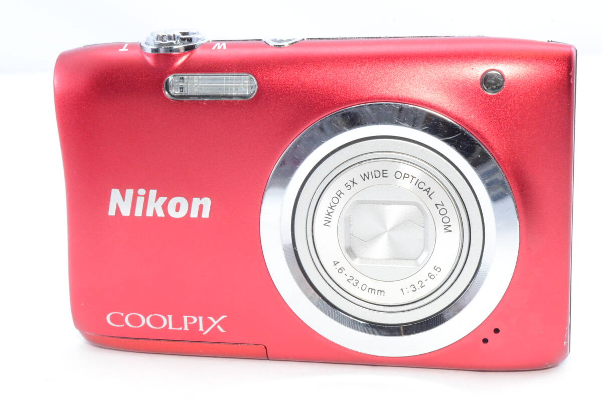 【動作確認済】Nikon COOLPIX A100 レッド　コンパクトデジタルカメラ デジカメ ニコン クールピクス_画像2