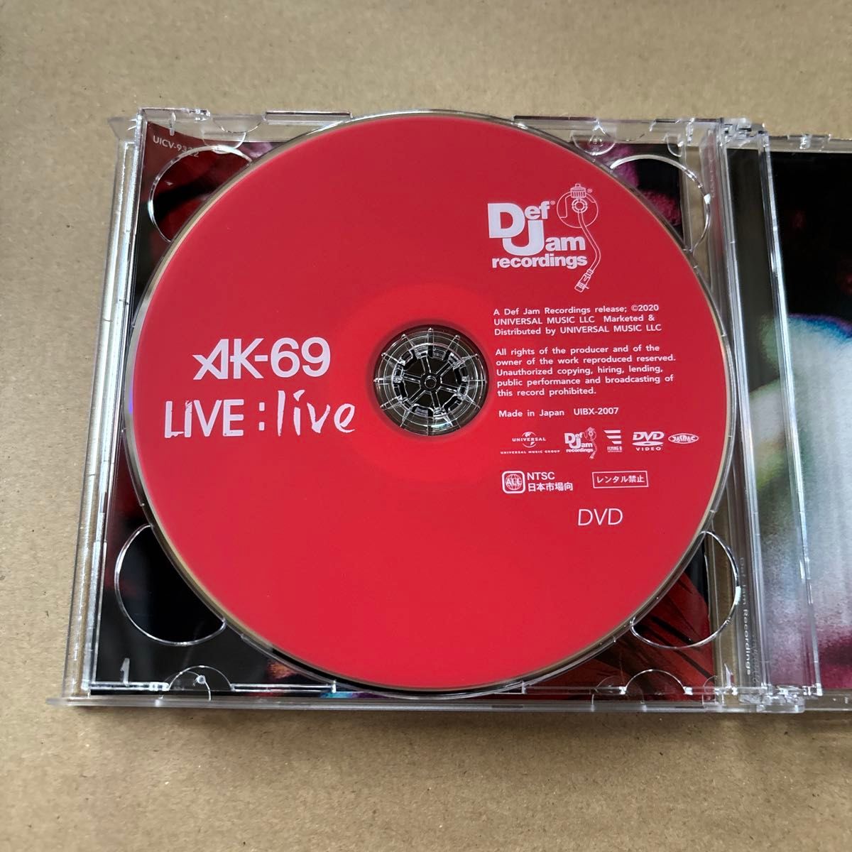 LIVE : live (初回限定盤) (DVD付)AK-69 商品情報お読みください