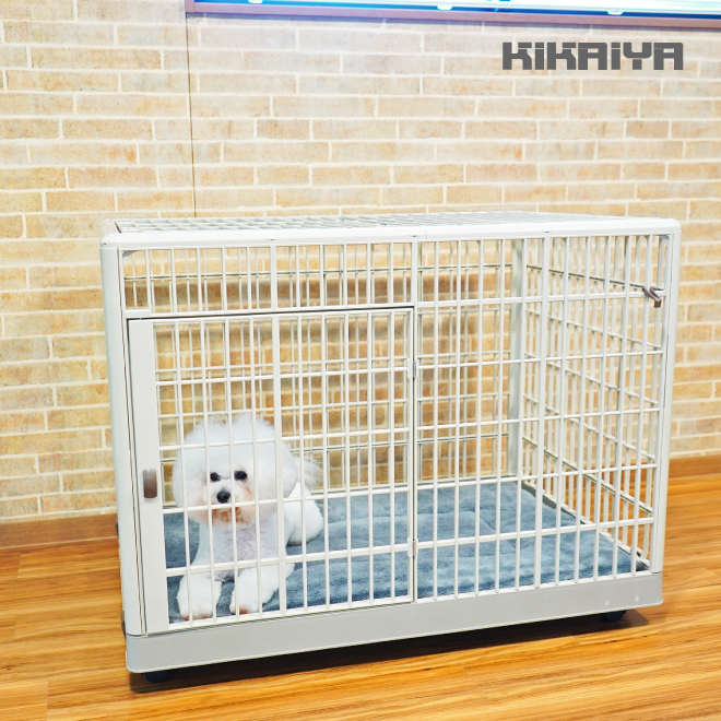  домашнее животное клетка собачья конура собака house 955×655×740mm коврик есть с роликами L пластик маленький размер собака средний собака Circle KIKAIYA