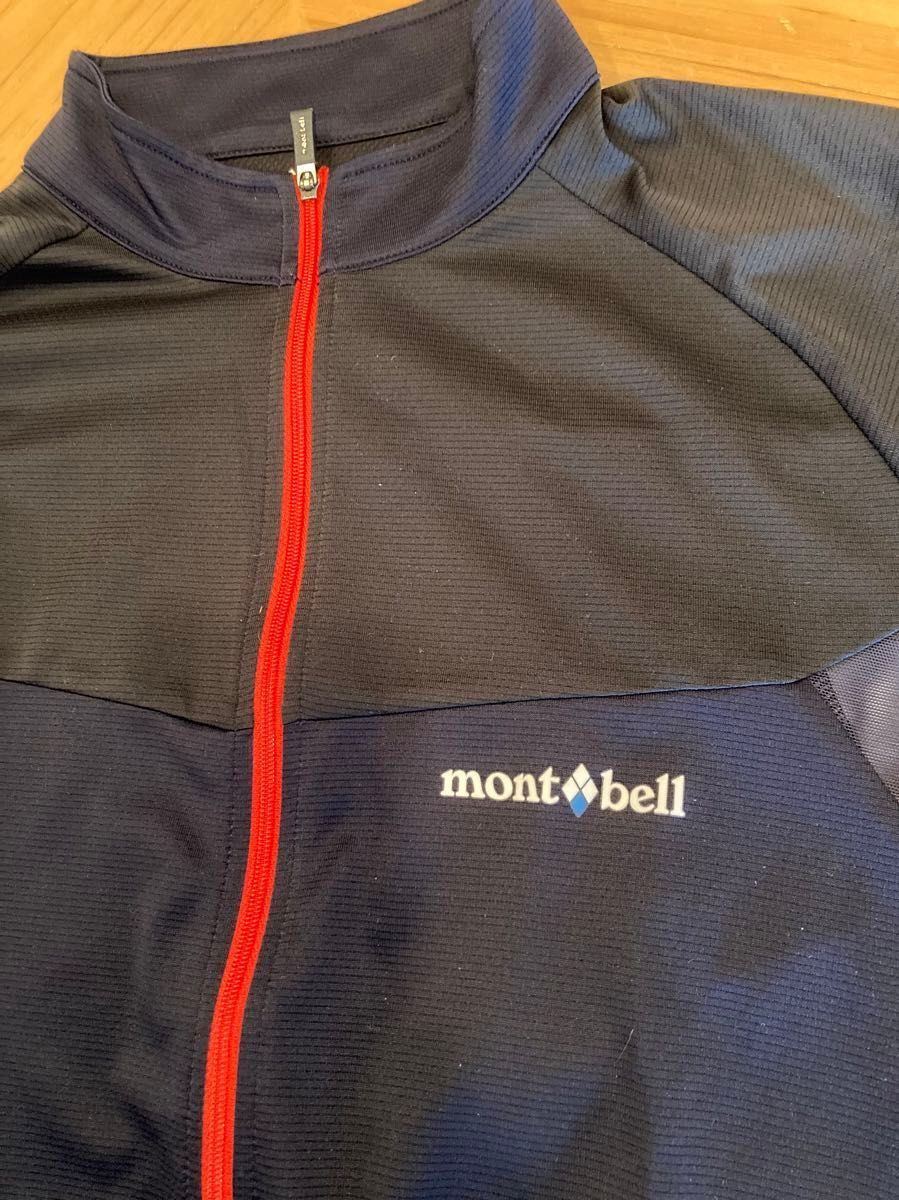サイクール ロングスリーブジップシャツ Men'sサイズL サイクルジャージ モンベル mont-bell