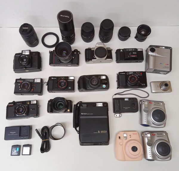  junk KONICA NIKON F3 other film camera SIGMA other lens instax mini canon other digital camera set sale [ operation not yet verification ][ part removing ]
