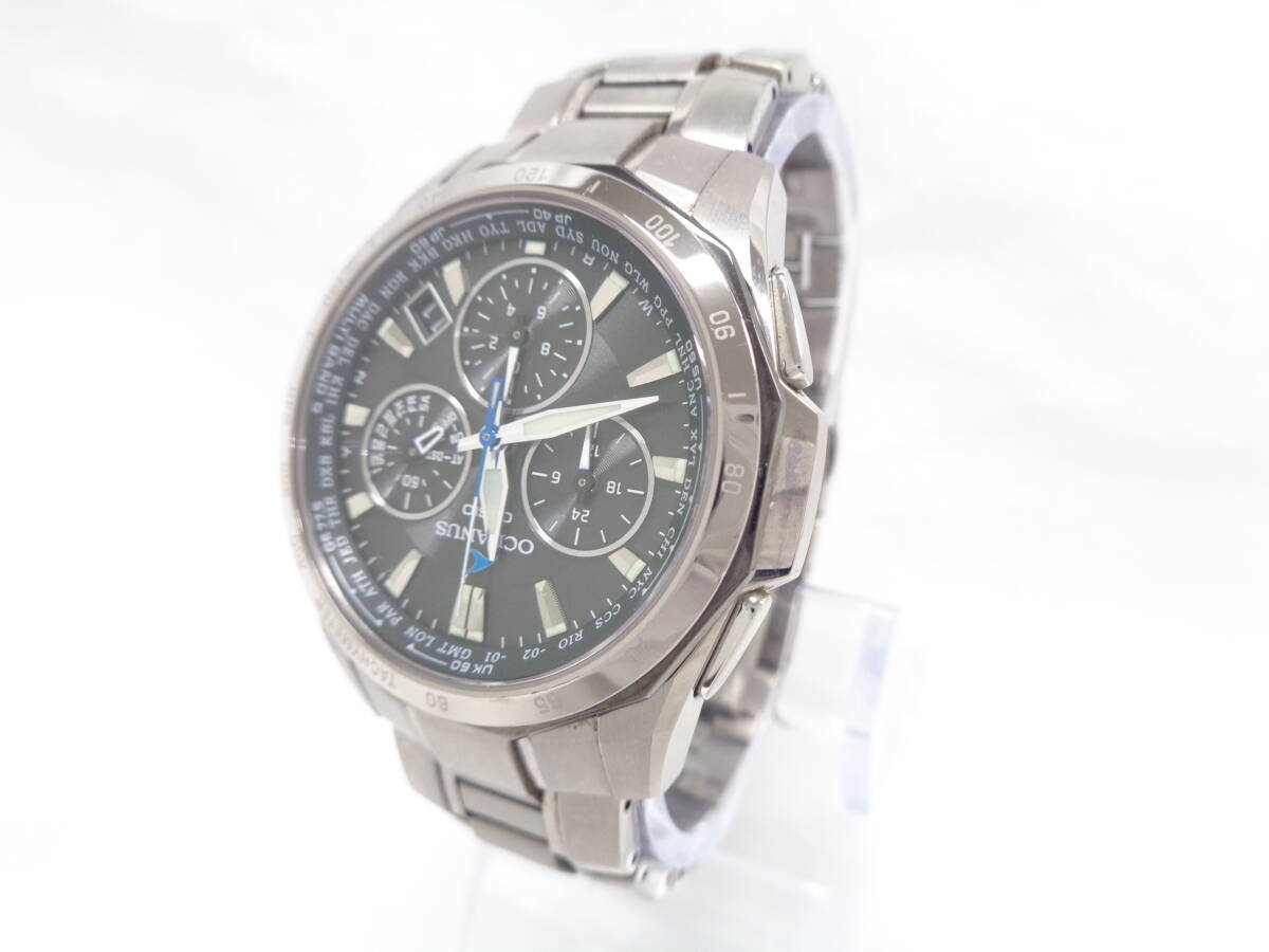 ★稼働品 CASIO OCEANUS カシオ オシアナス マンタ OCW-S1000 ブラック 電波ソーラー メンズ 腕時計 ☆彡_画像2