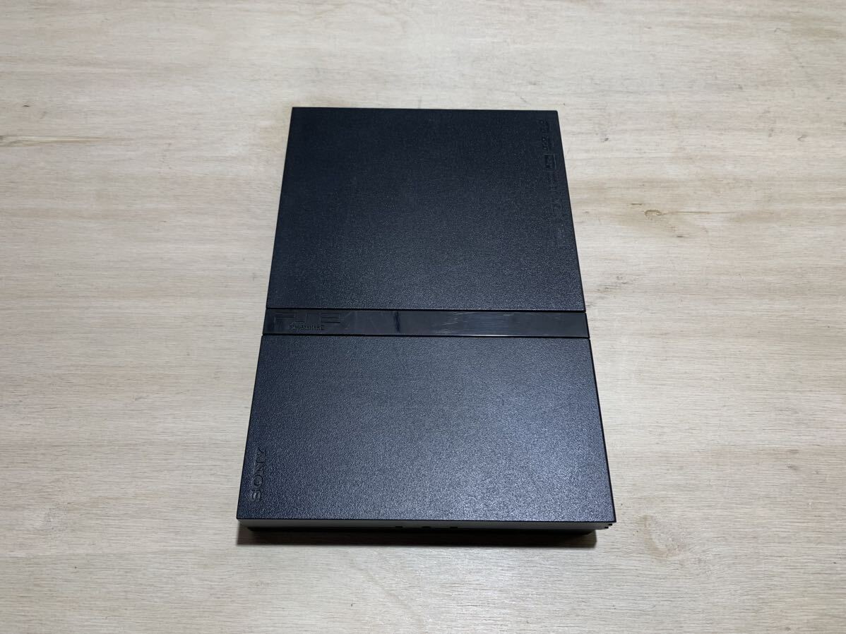 PlayStation2　薄型PS2　SCPH-70000　プレイステーション2　ブラック　ACアダプター　SCPH-70100　通電確認済み_画像2