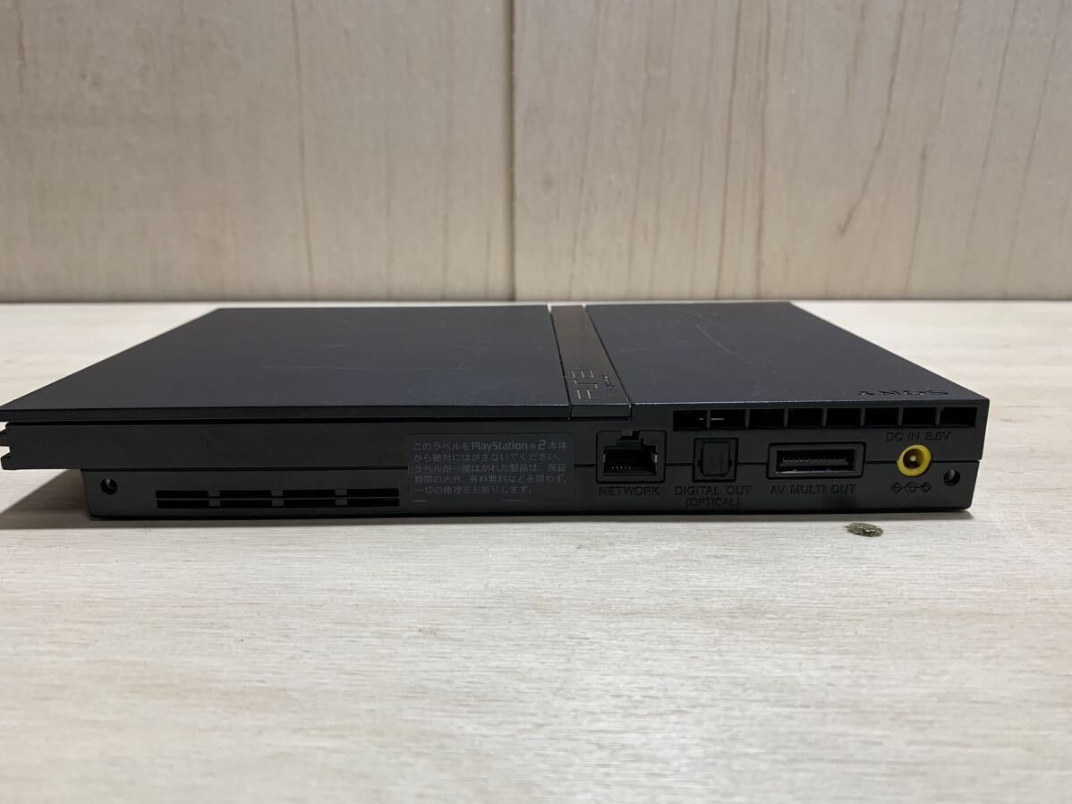 PlayStation2　薄型PS2　SCPH-70000　プレイステーション2　ブラック　ACアダプター　SCPH-70100　通電確認済み_画像6