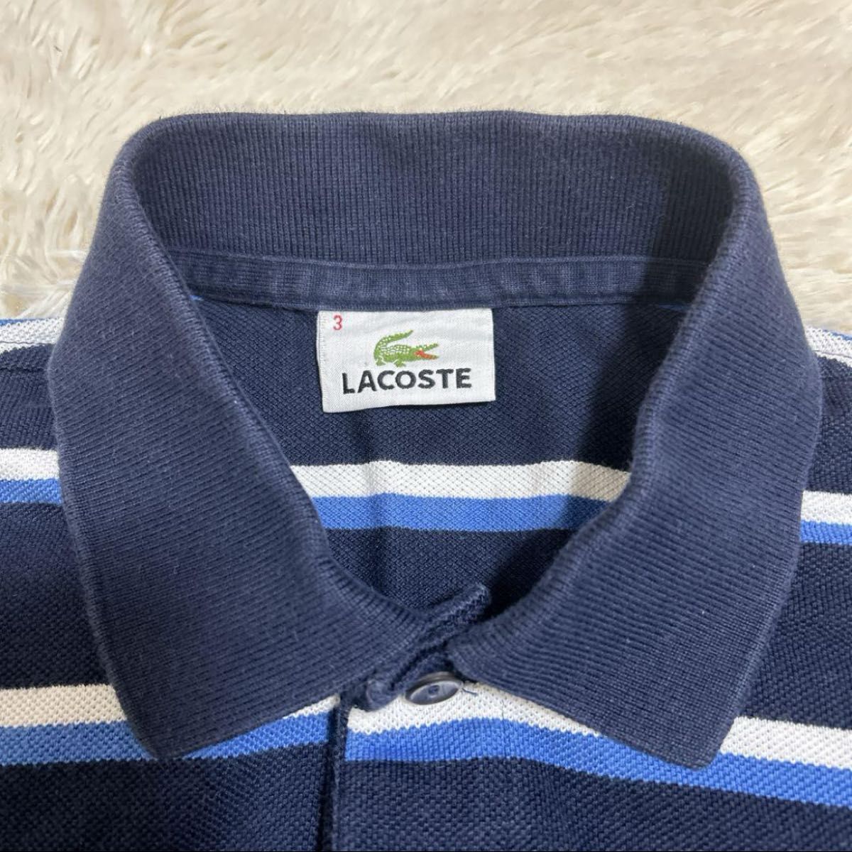 LACOSTE ポロシャツ ボーダー