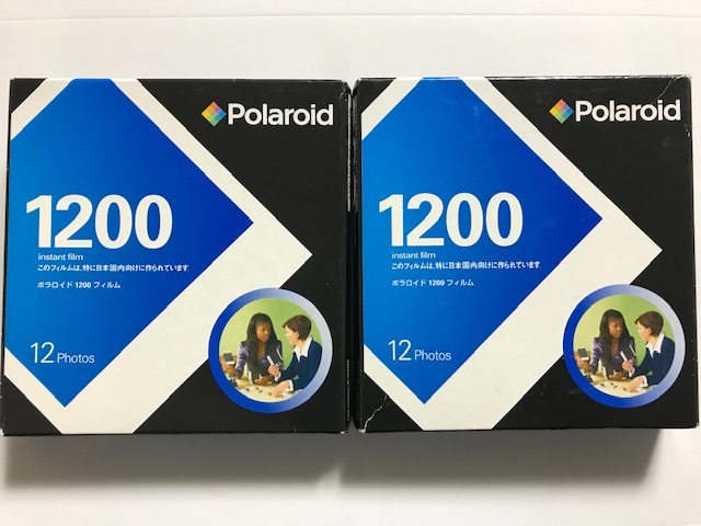 当時物 2004年 Polaroid ポラロイド 1200フィルム 12枚入り 2セット 有効期限2007年2月 インスタントフィルム レトロ 希少の画像1