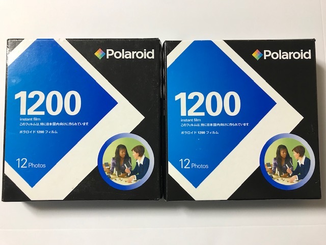 当時物 2004年 Polaroid ポラロイド 1200フィルム 12枚入り 2セット 有効期限2007年2月 インスタントフィルム レトロ 希少_画像1