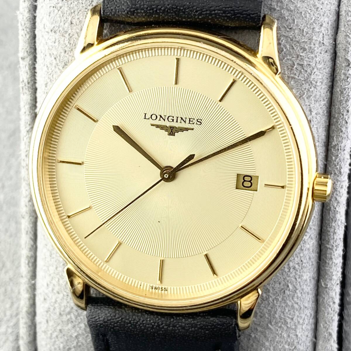 【1  йен 〜】LONGINES ...  наручные часы   мужской  L4.677.2 Grand   классика    золотой  циферблат  ... лицо    день  ...  передвижной  товар 