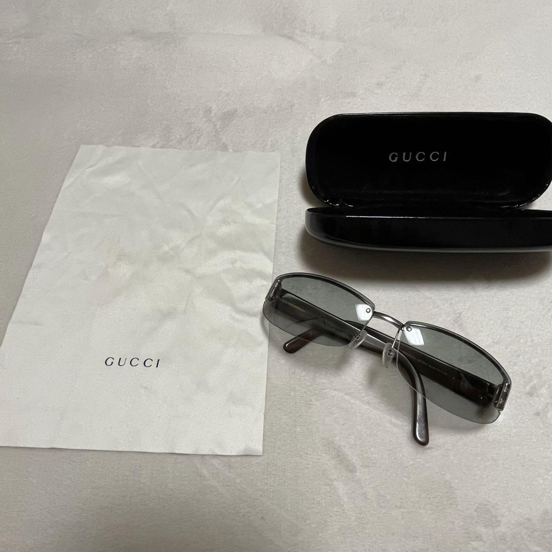 【1円〜】GUCCI グッチ メガネ　サングラス　GG1799S GG柄　総柄グッチシマ 60□15 シルバー×ベージュ EYEWEAR メンズ レディース_画像10