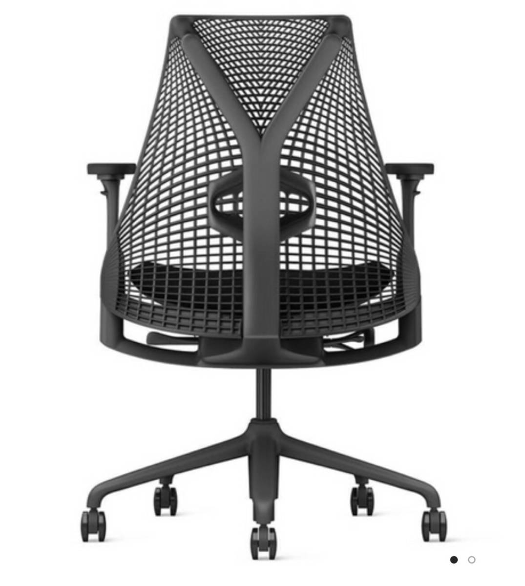 未使用 新品 Herman Miller ハーマンミラー セイルチェア/Sayl フルアジャスタブルアーム ランバサポート フル装備 ブラック_画像2