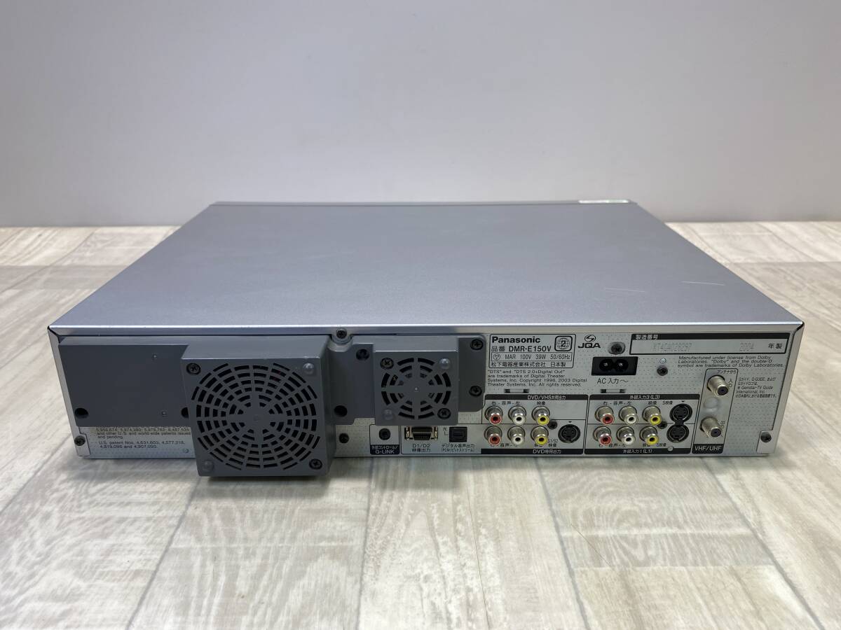 ☆ Panasonic VHS HDD DVD レコーダー デッキ DMR-E150V 【 通電確認済/ 現状品 】 （PN-4E21） ☆_画像5