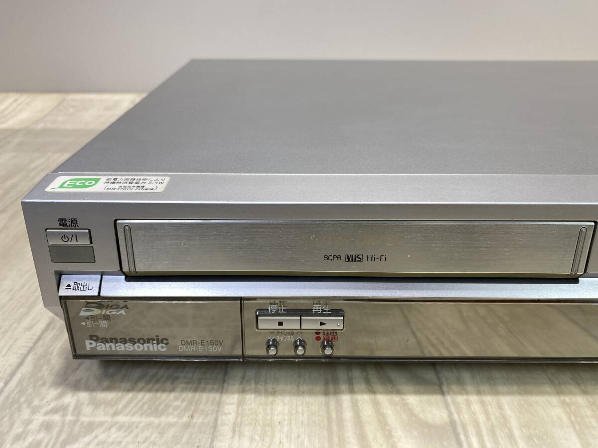☆ Panasonic VHS HDD DVD レコーダー デッキ DMR-E150V 【 通電確認済/ 現状品 】 （PN-4E21） ☆_画像3