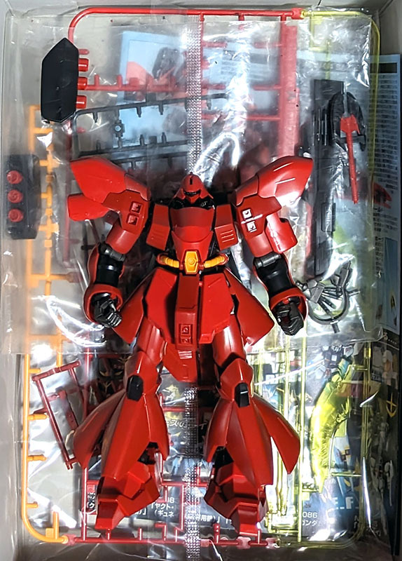 【ジャンク】バンダイスピリッツ HGUC 1/144 百式＋HGUC 1/144 サザビー 組み立て済みセット_画像3