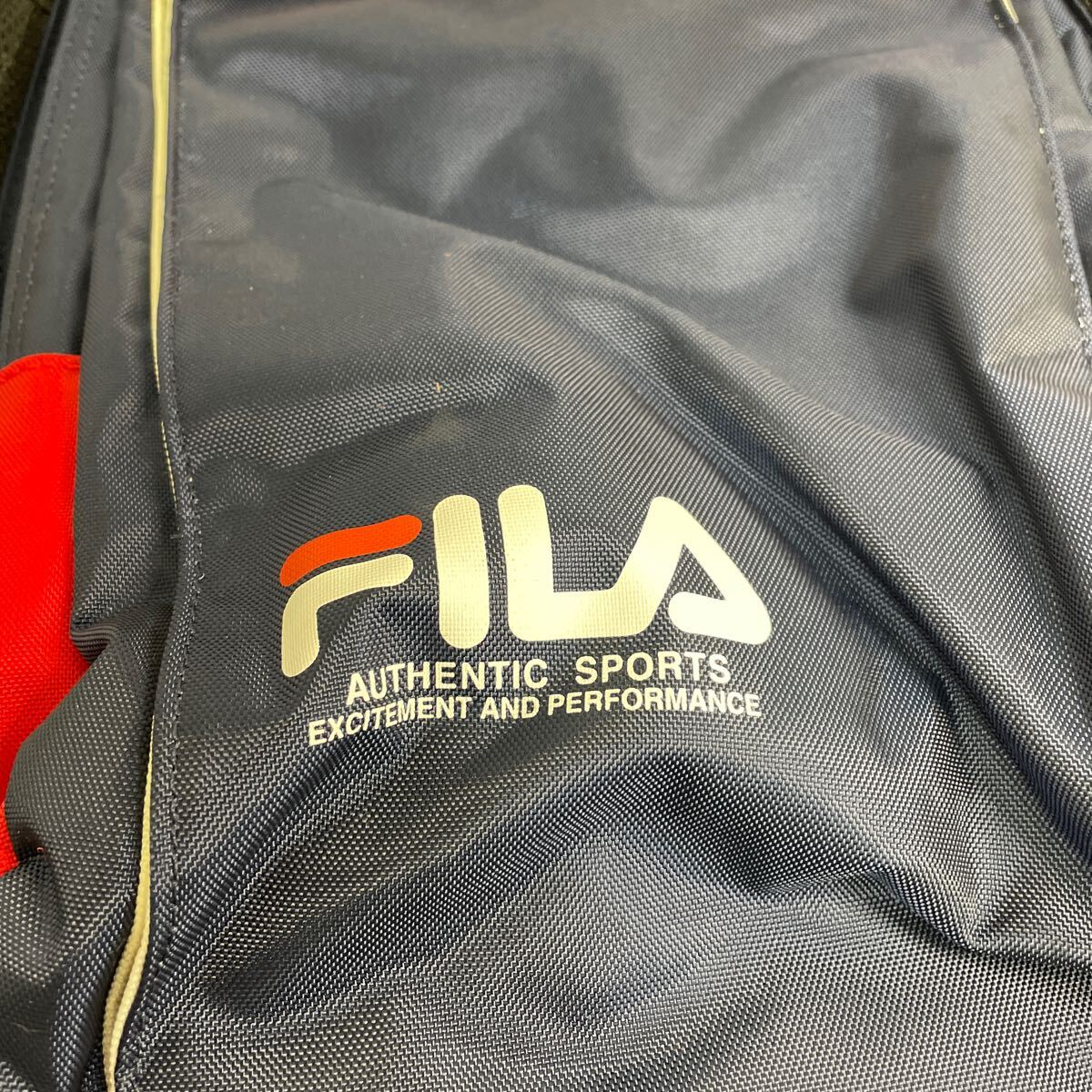 【未使用品】FILA テニスバッグ フィラ スポーツバッグ テニスリュック リュック テニス トリコロール スポーツ ラケットの画像8