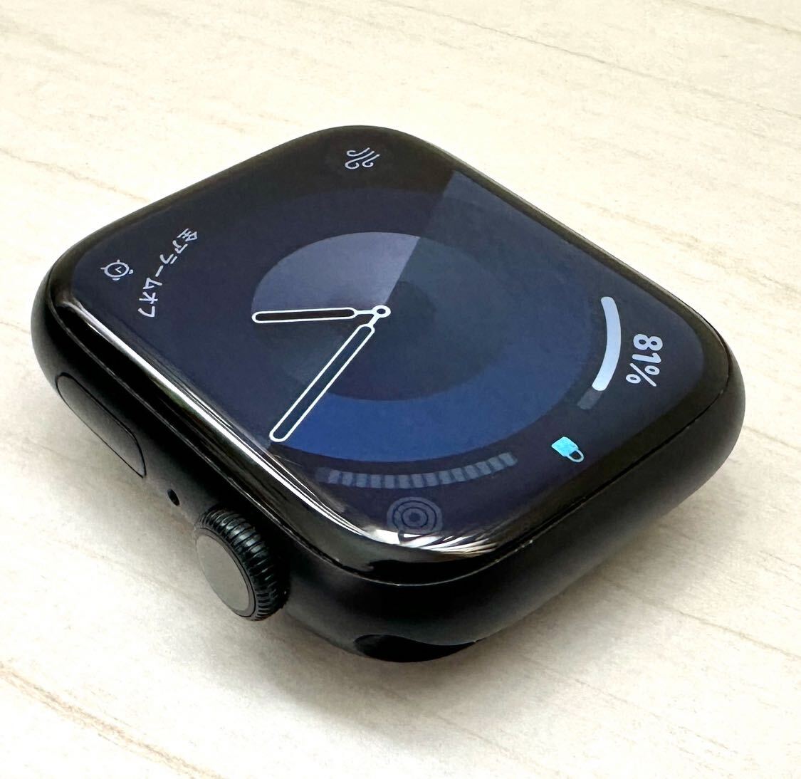 Apple アップルウォッチ Apple Watch Series 8 (GPS) 45 mm ケース A2771ミッドナイトアルミニウムケースブラックNIKEスポーツバンド★_画像2