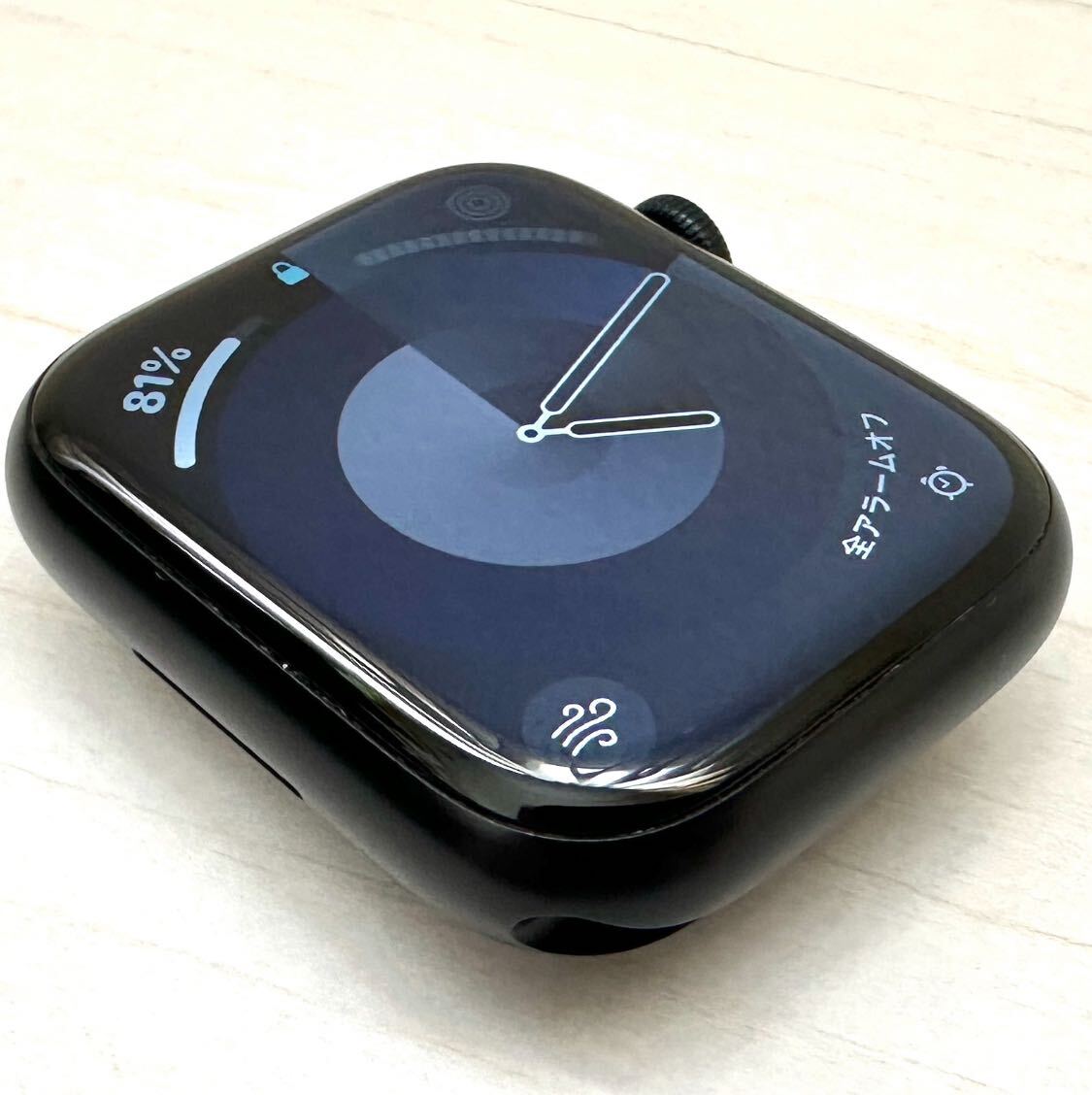 Apple アップルウォッチ Apple Watch Series 8 (GPS) 45 mm ケース A2771ミッドナイトアルミニウムケースブラックNIKEスポーツバンド★_画像5