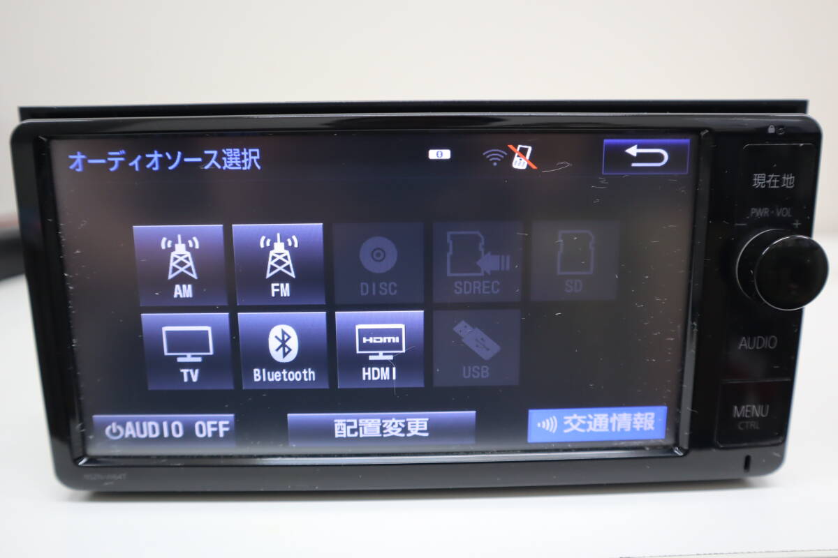 トヨタ 純正ナビ NSZT-W64T フルセグTV ブルートゥース BT再生 SD録音再生 HDMI入力 ダイハツ セキュリティ解除済の画像1