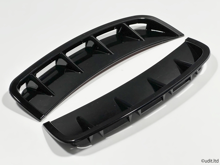 メルセデスベンツ用 W177V177 フロント バンパー サイド ダクト パネル カバー ブラック トリム ベント 外装_立体形状の綺麗なダクトです。