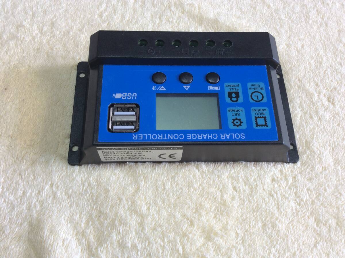 [ outside fixed form 710] solar charge controller 30A 12V-24V(2)[ used ]