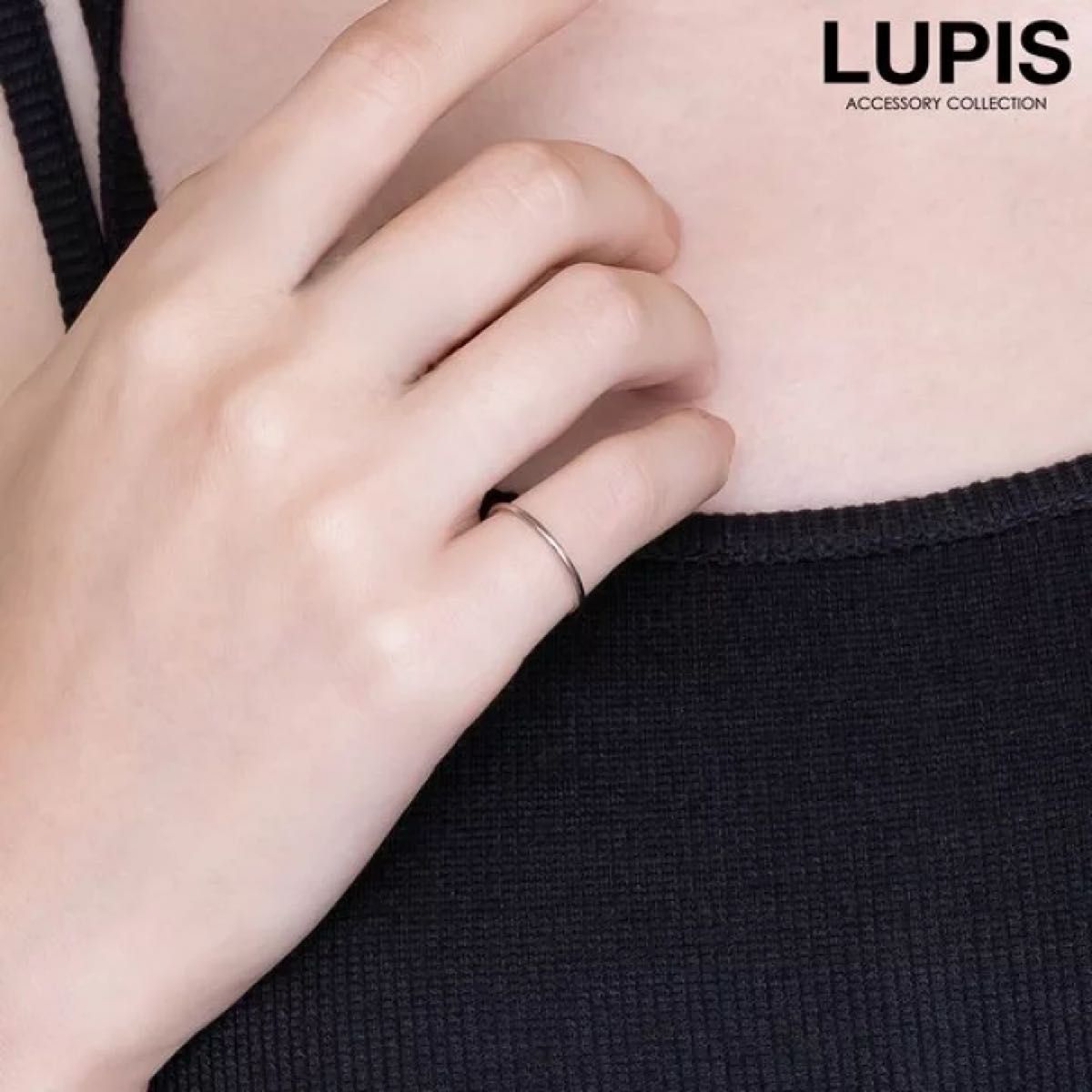 LUPIS ルピス 1mmシンプルステンレスリング 金属アレルギー対応 9号 シルバー