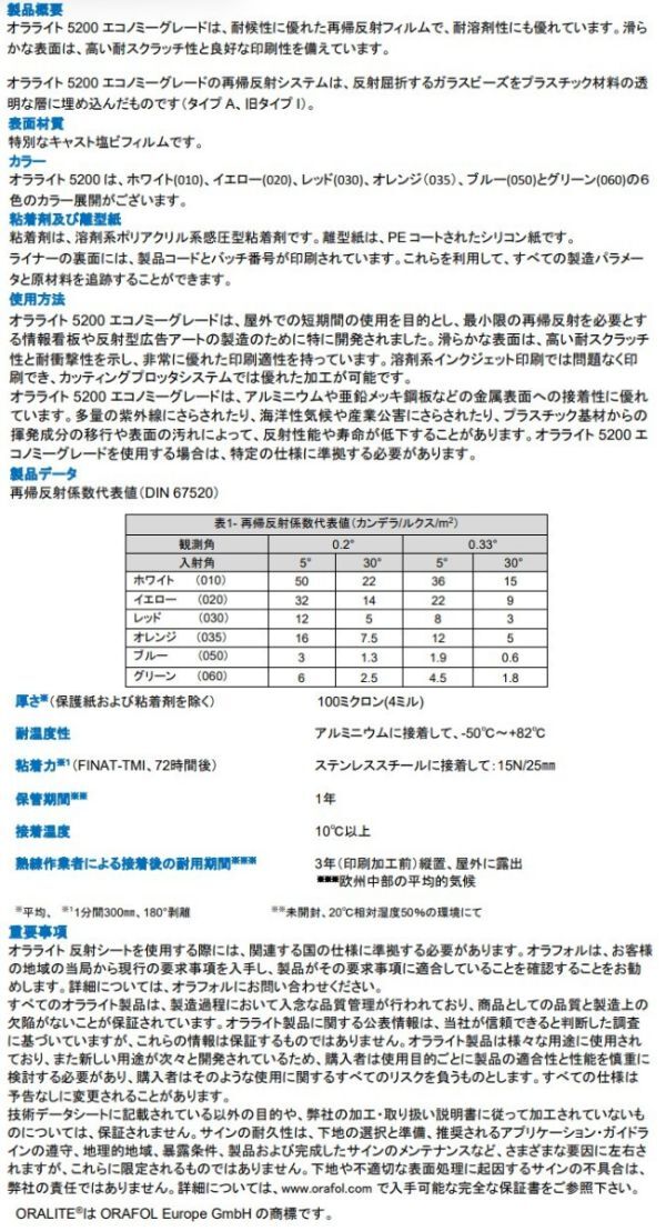 反射シート 1235mm×1m オラライト5200 レッド リフレクター反射シール赤 事故防止 安全対策反射ステッカー うちわ カッティングシート_画像8