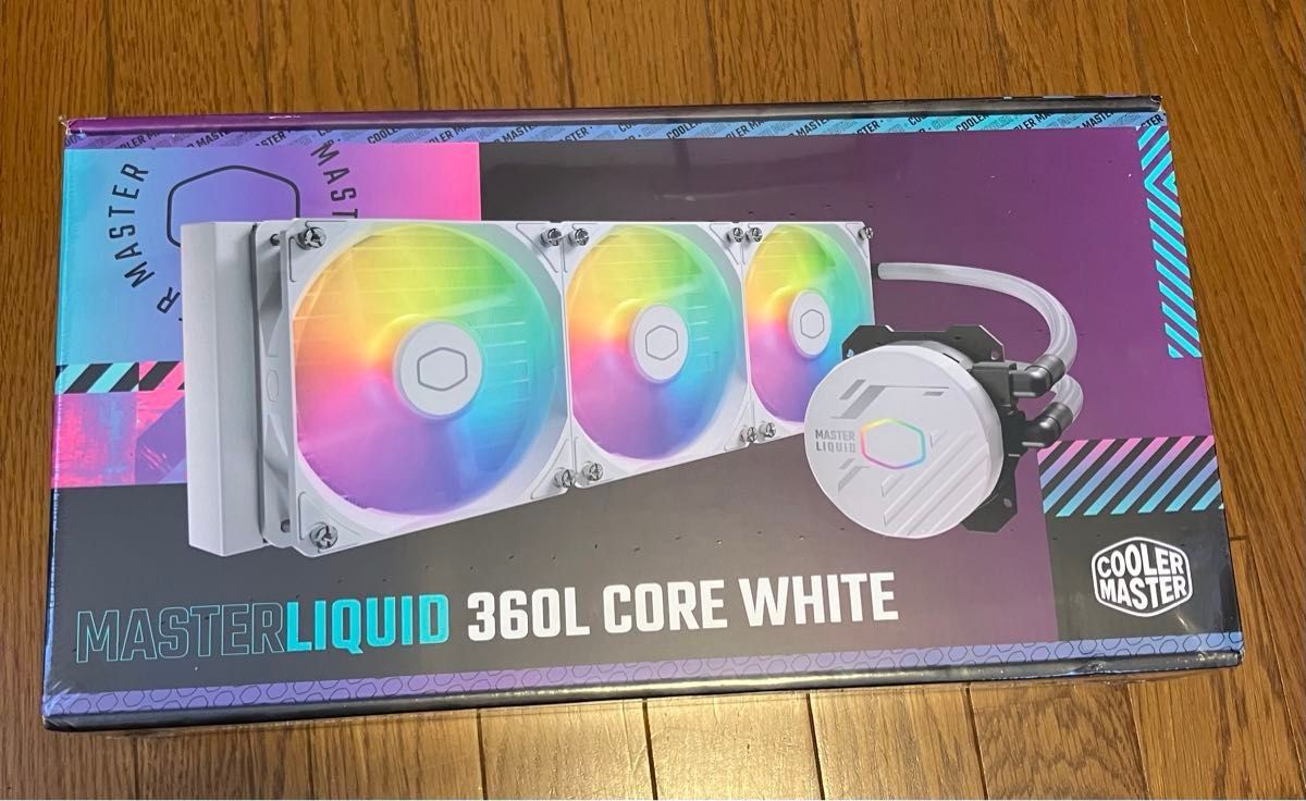 【新品】Cooler Master MasterLiquid 360L Core ARGB 簡易水冷CPUクーラー（白）