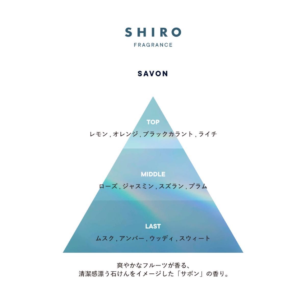 SHIRO シロ サボン オードパルファン アトマイザー 1.5mL