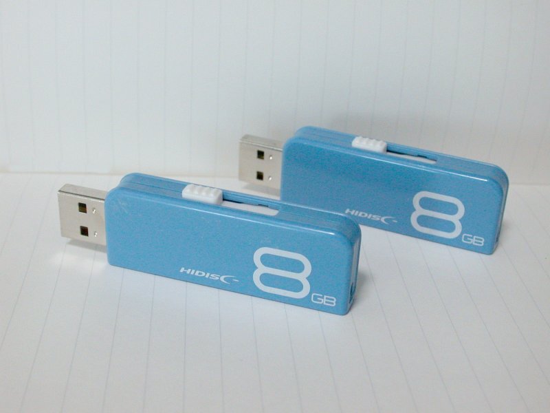 ★ HIDISC製 USBメモリ 8GB 2本セット ＜中古動作品_画像3