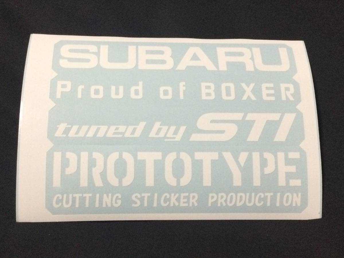 *SUBARU серия PR основа стикер сборный представительство ( мощность сервис )* Subaru модель знак шрифт шесть двойных звезд STI Proud of BOXER tuned by STI