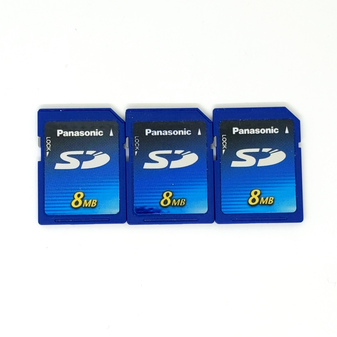  рабочий товар *Panasonic SD карта 8MB 3 листов б/у формат settled Panasonic SD карта No.7