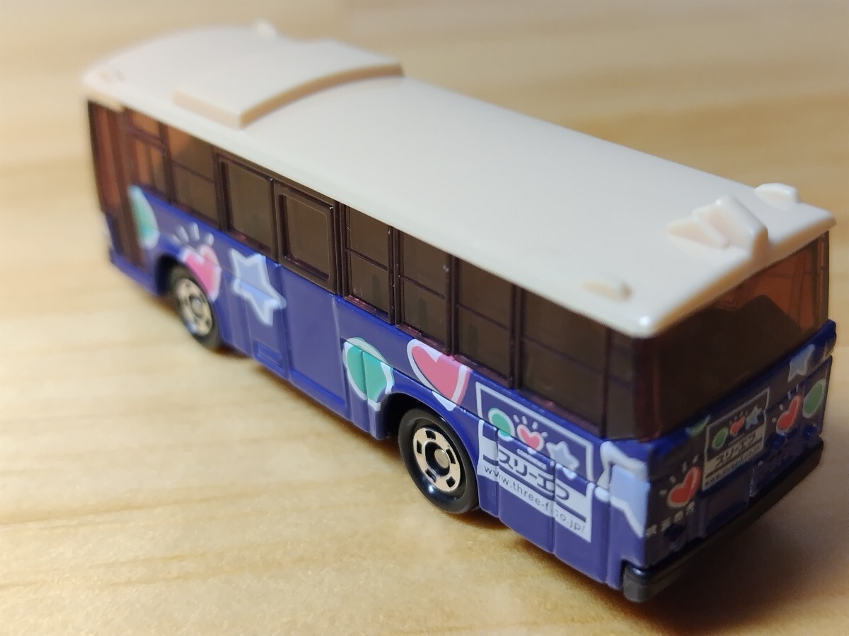 特注 トミカ スリーエフラッピングバス 三菱ふそうワンマンバス 元は1985年発売の79-3のヴァリエーションの画像5