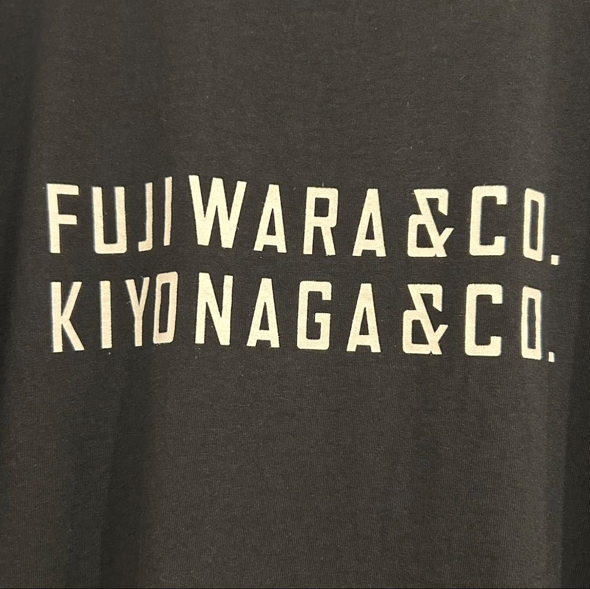 KIYONAGA&CO FUJIWARA&CO Tシャツ Lサイズ 黒