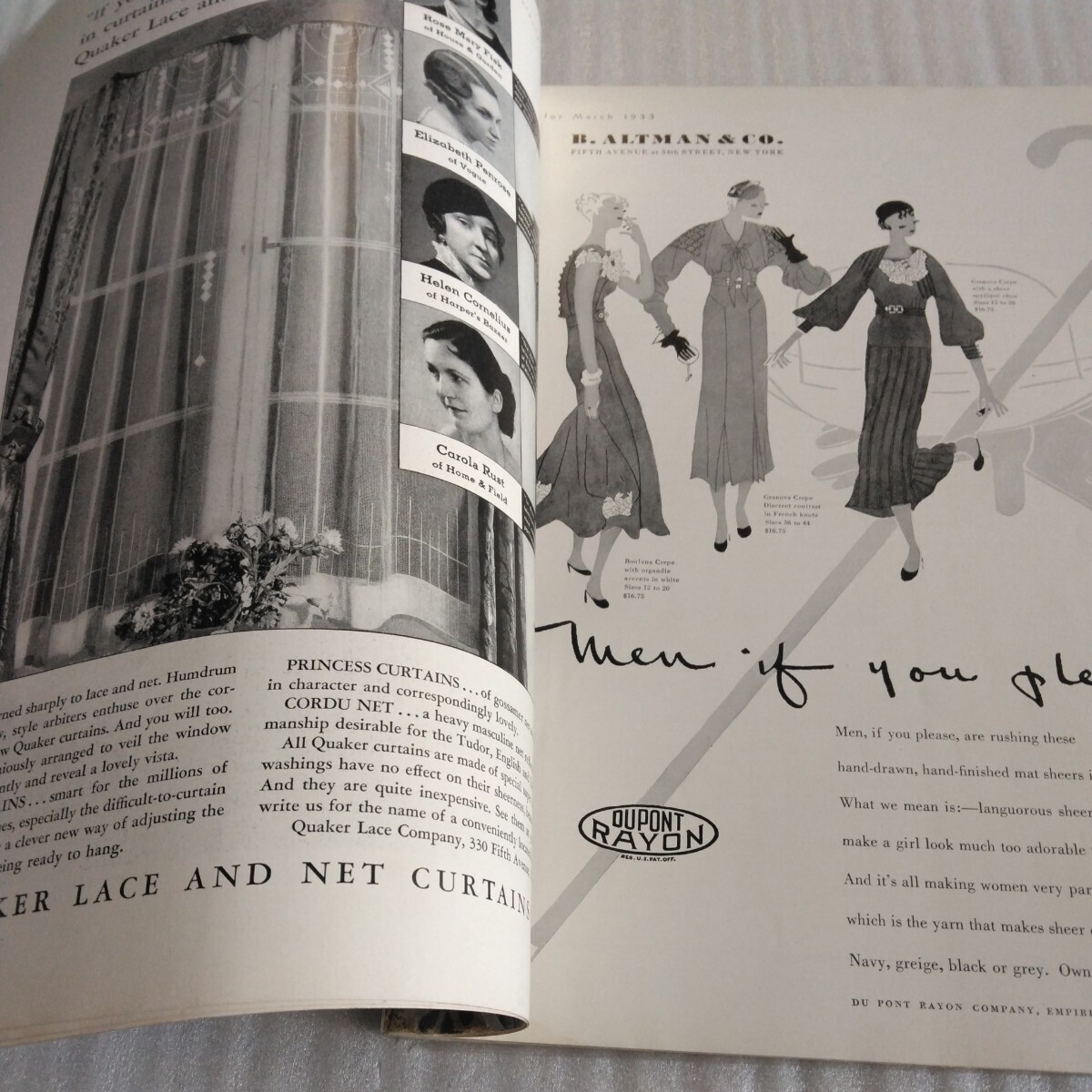 Harper's BAZAAR ハーパーズ・バザー 1933年 March ヴィンテージ アメリカ ファッション雑誌の画像4