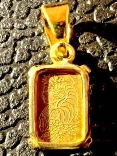 K24 original gold in goto necklace Gold bar genuine article Switzerland gold .