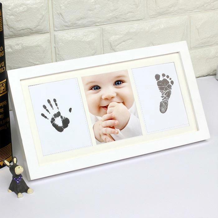 手形 スタンプ パッド 黒インク 赤ちゃん 手形足形 汚れないインク ペットの画像8